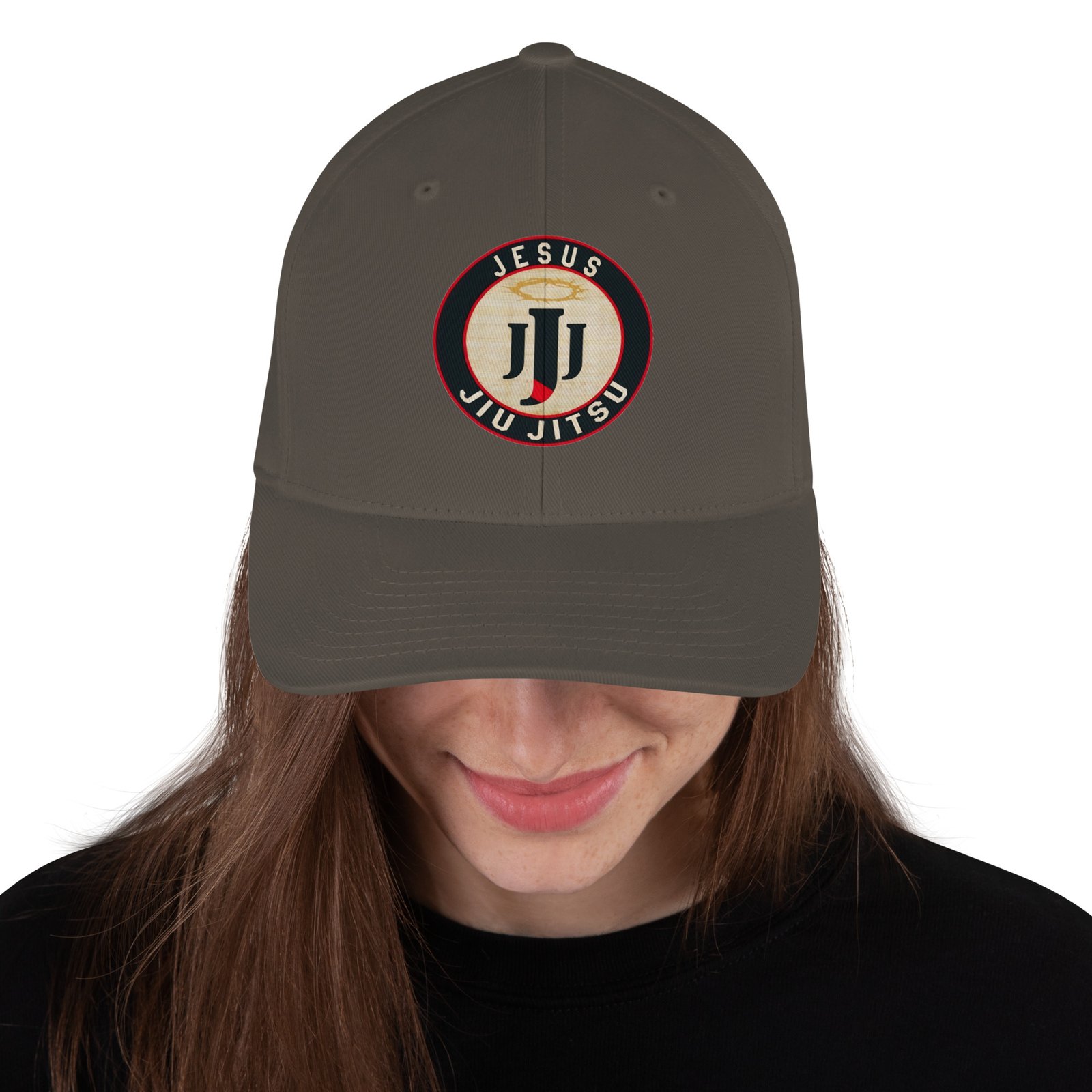 Jiu Jitsu Jesus Structured Twill Cap - Image 21