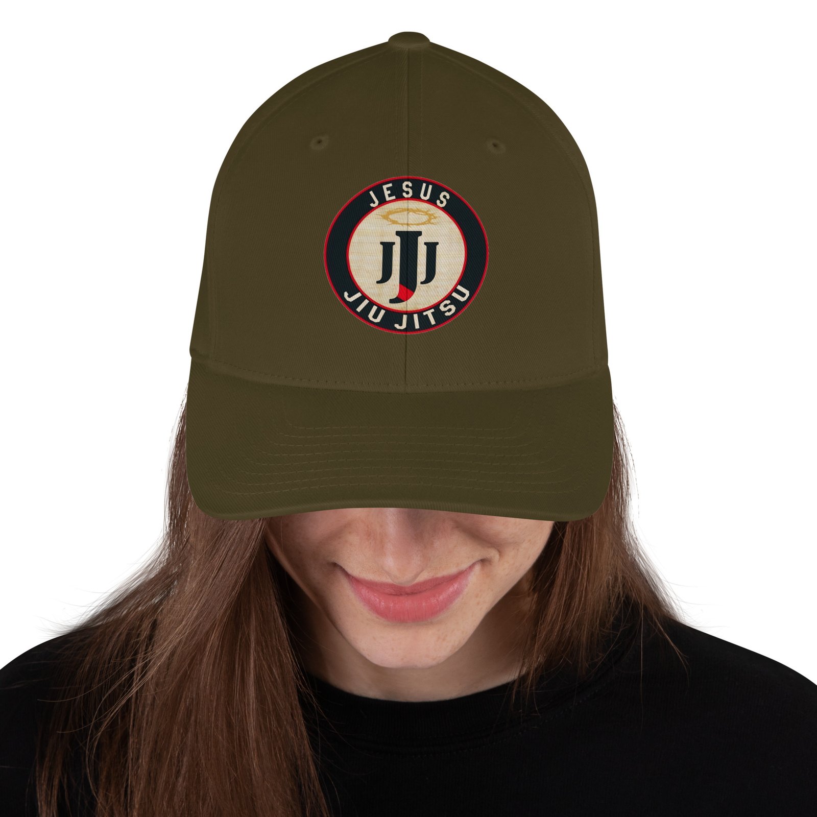Jiu Jitsu Jesus Structured Twill Cap - Image 17