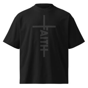 FAITH Collection - Unisex organic oversized high neck t-shirt