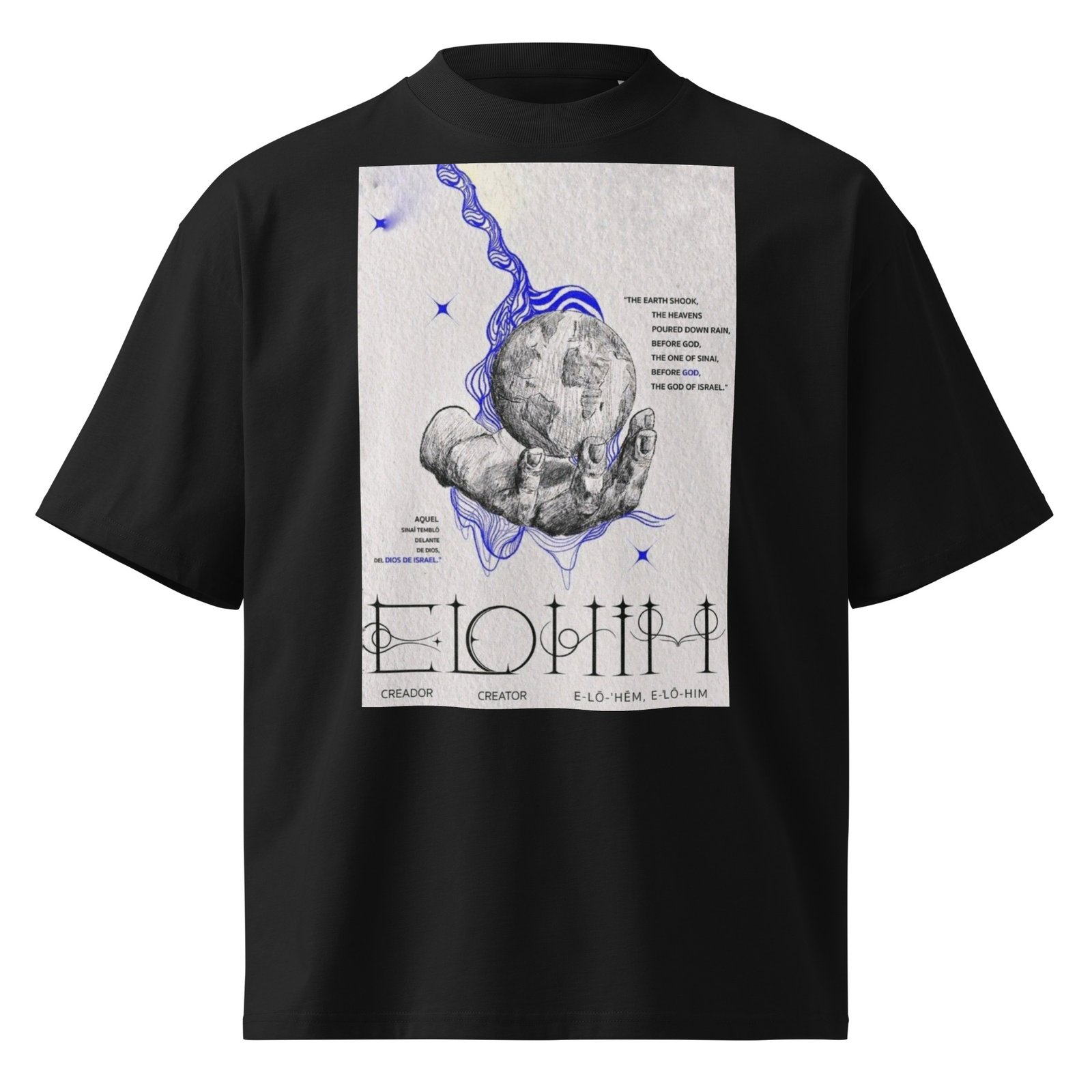 Unisex organic oversized high neck t-shirt - Image 3