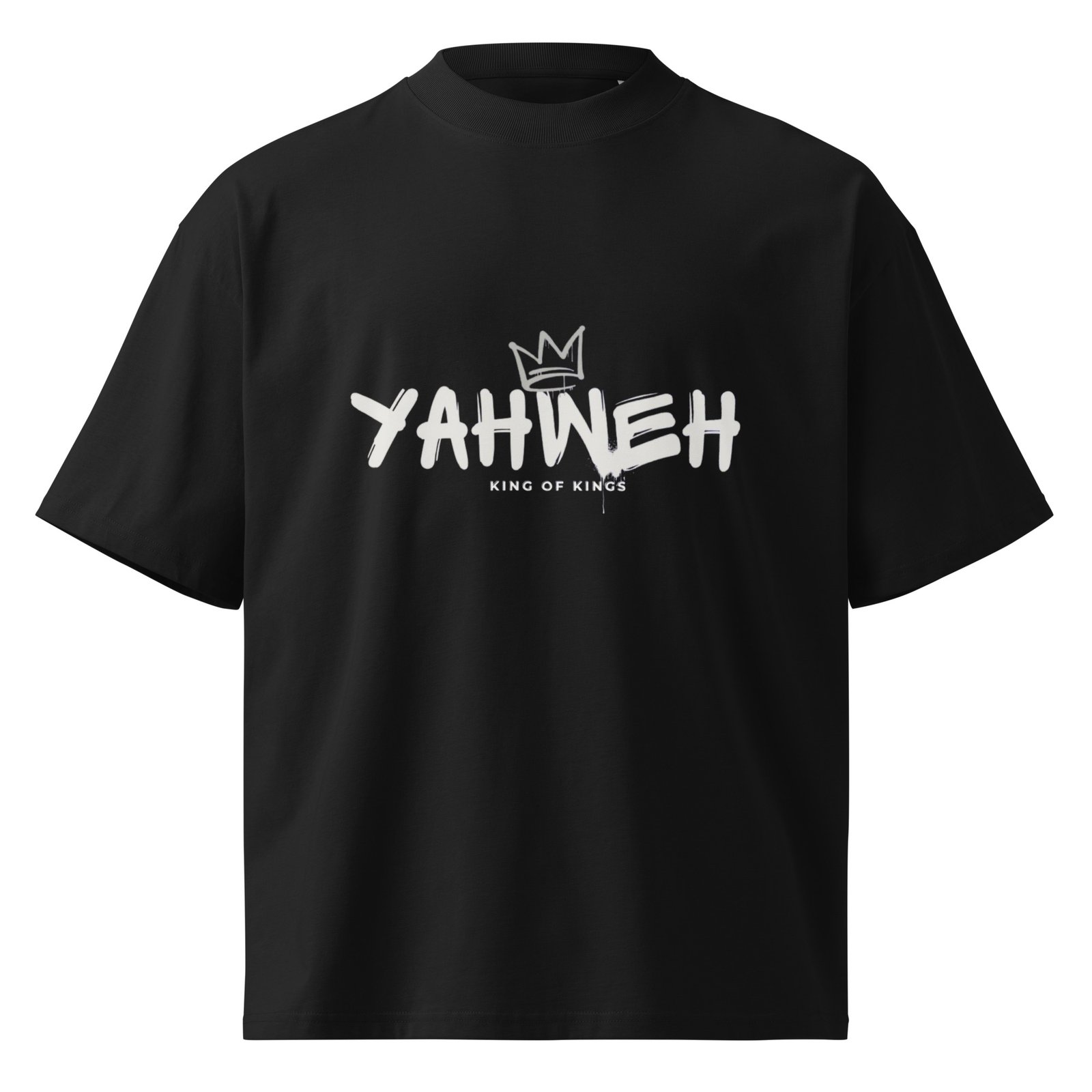 Unisex organic oversized high neck t-shirt - Image 3