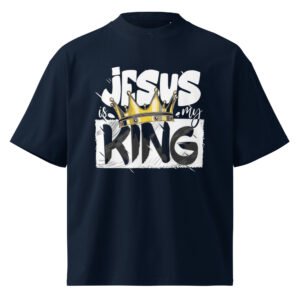 Unisex organic oversized high neck t-shirt