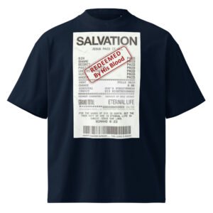 Unisex organic oversized high neck t-shirt