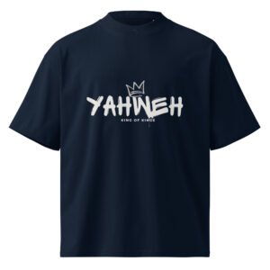 Unisex organic oversized high neck t-shirt