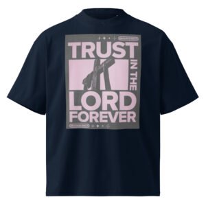 Unisex organic oversized high neck t-shirt