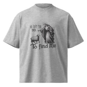 He left the 99 - Unisex organic oversized high neck t-shirt