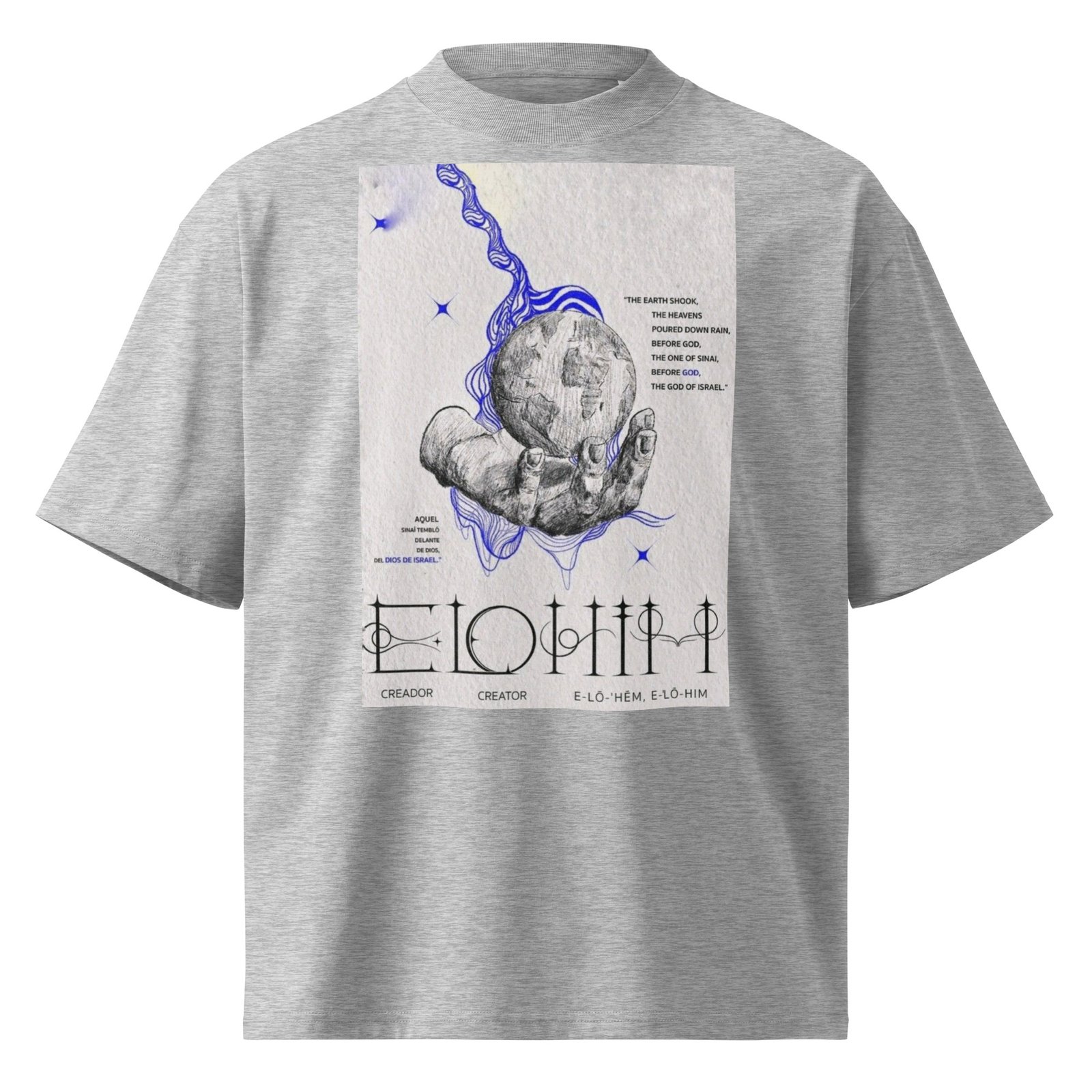 Unisex organic oversized high neck t-shirt - Image 5