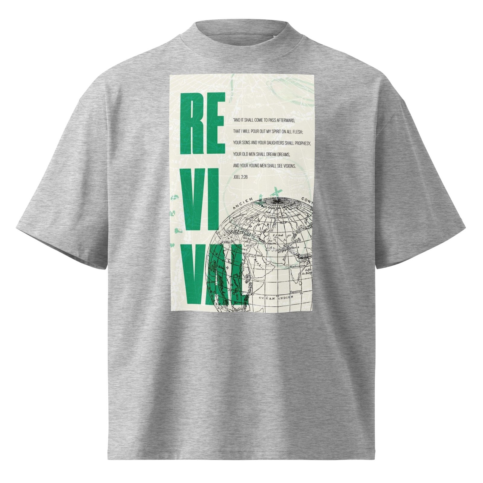 Unisex organic oversized high neck t-shirt - Image 5