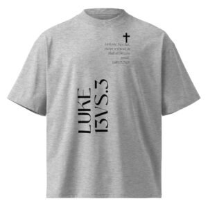 Unisex organic oversized high neck t-shirt