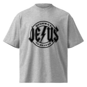 Unisex organic oversized high neck t-shirt