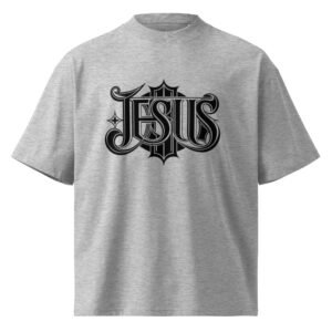 Unisex organic oversized high neck t-shirt