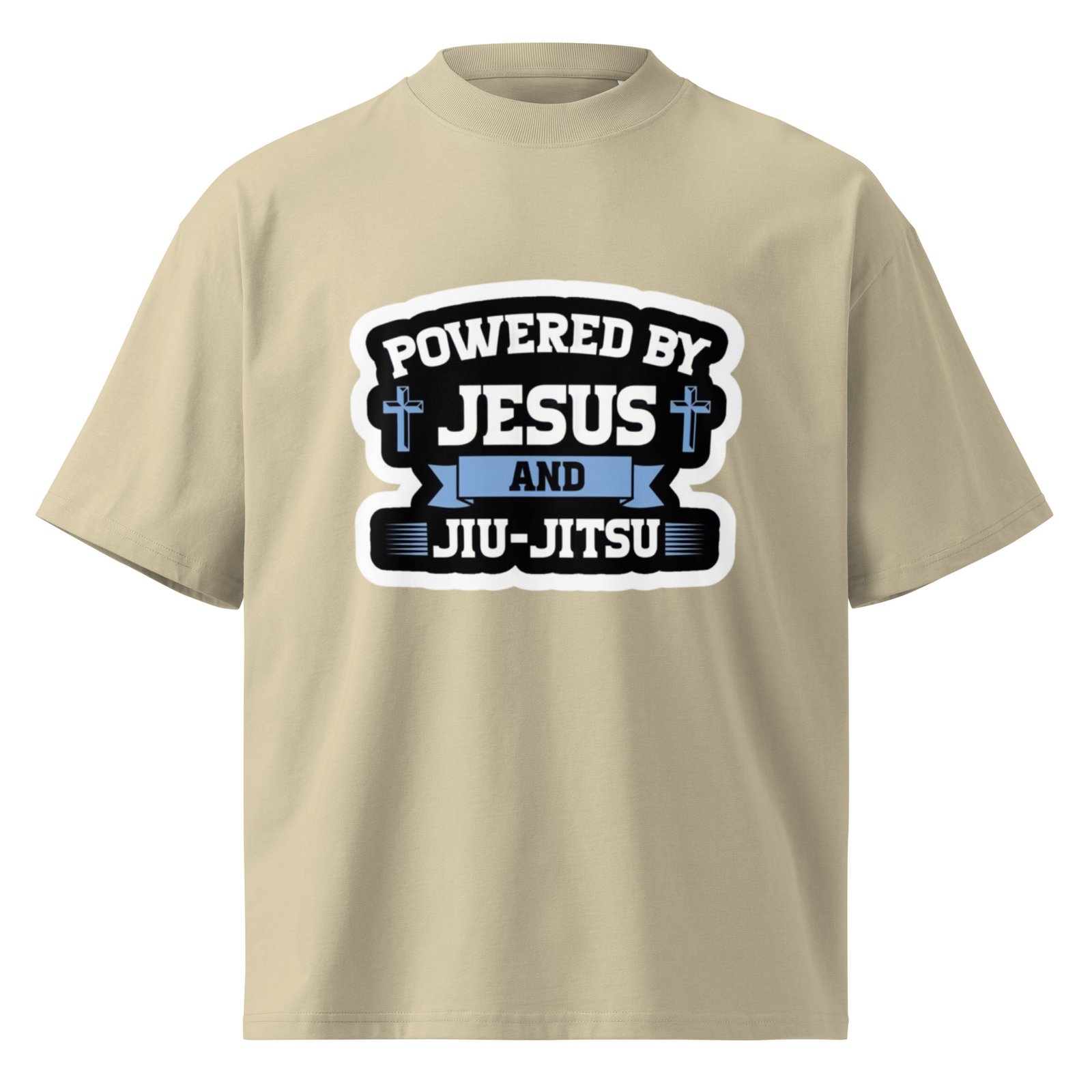 Unisex organic oversized high neck t-shirt - Image 7