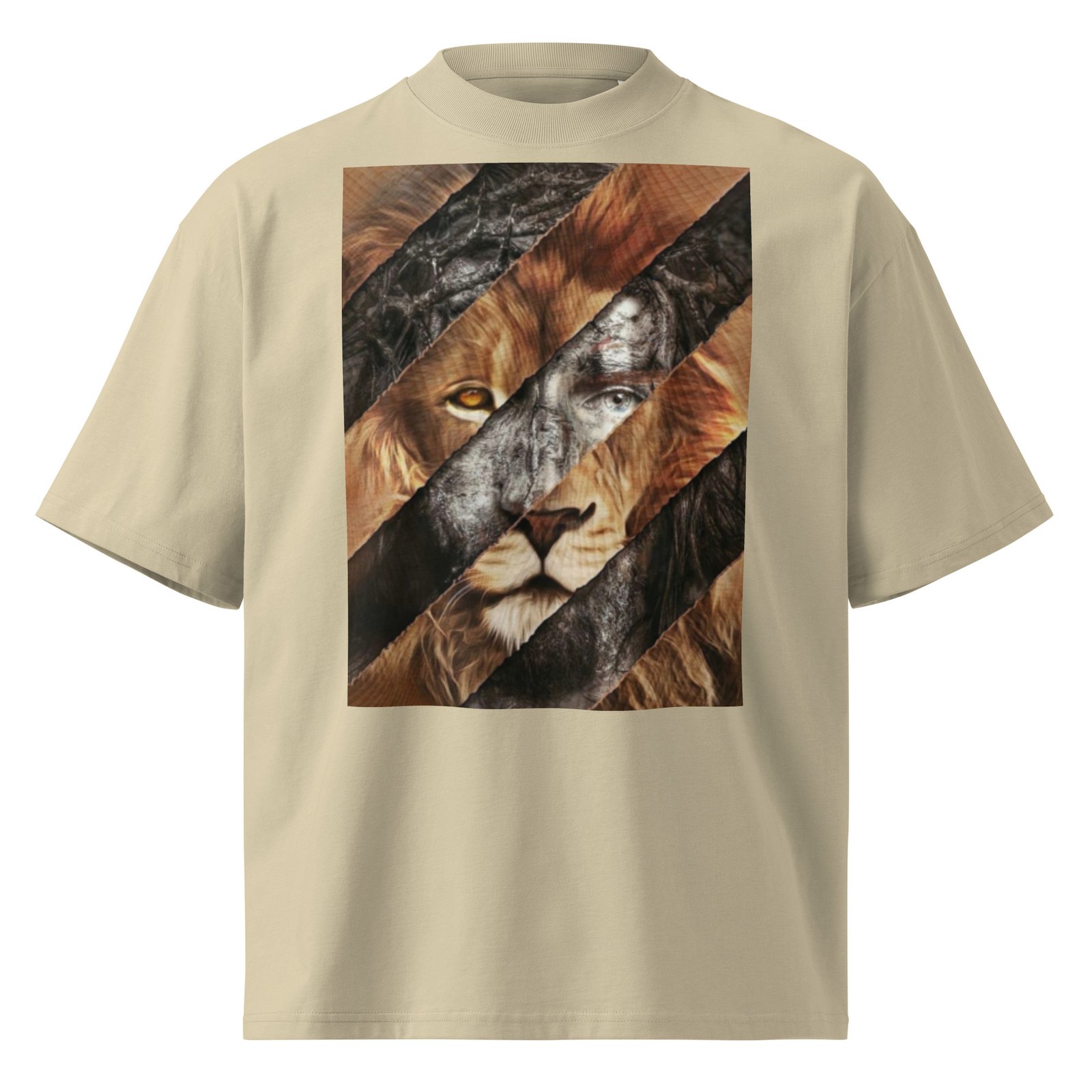 Unisex organic oversized high neck t-shirt - Image 7