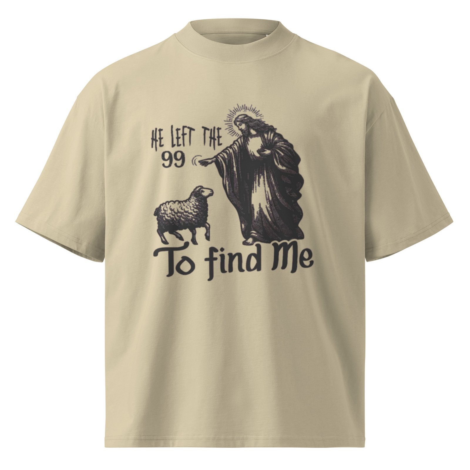 Unisex organic oversized high neck t-shirt - Image 3