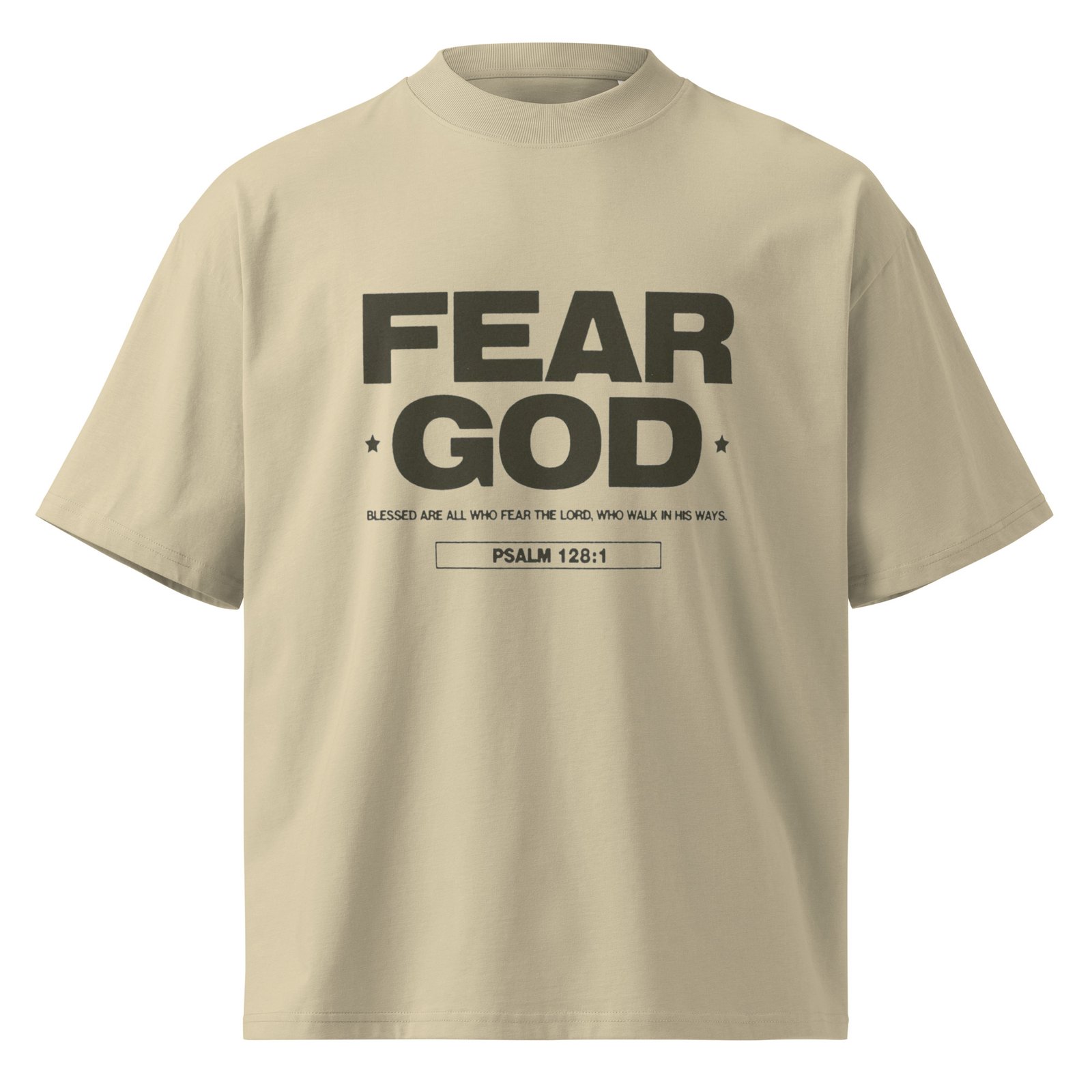 Unisex organic oversized high neck t-shirt - Image 7