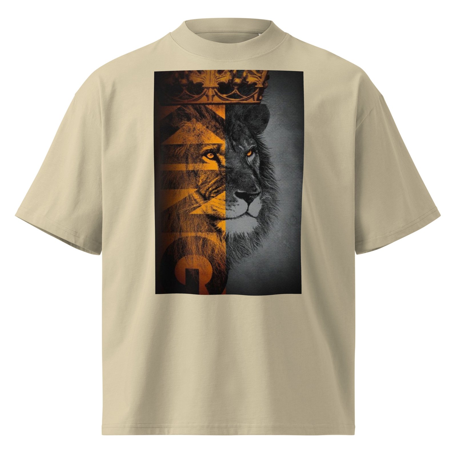 Unisex organic oversized high neck t-shirt - Image 7