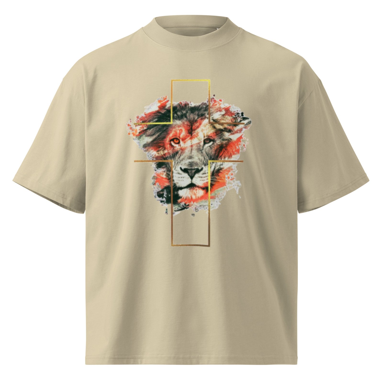 Unisex organic oversized high neck t-shirt - Image 7