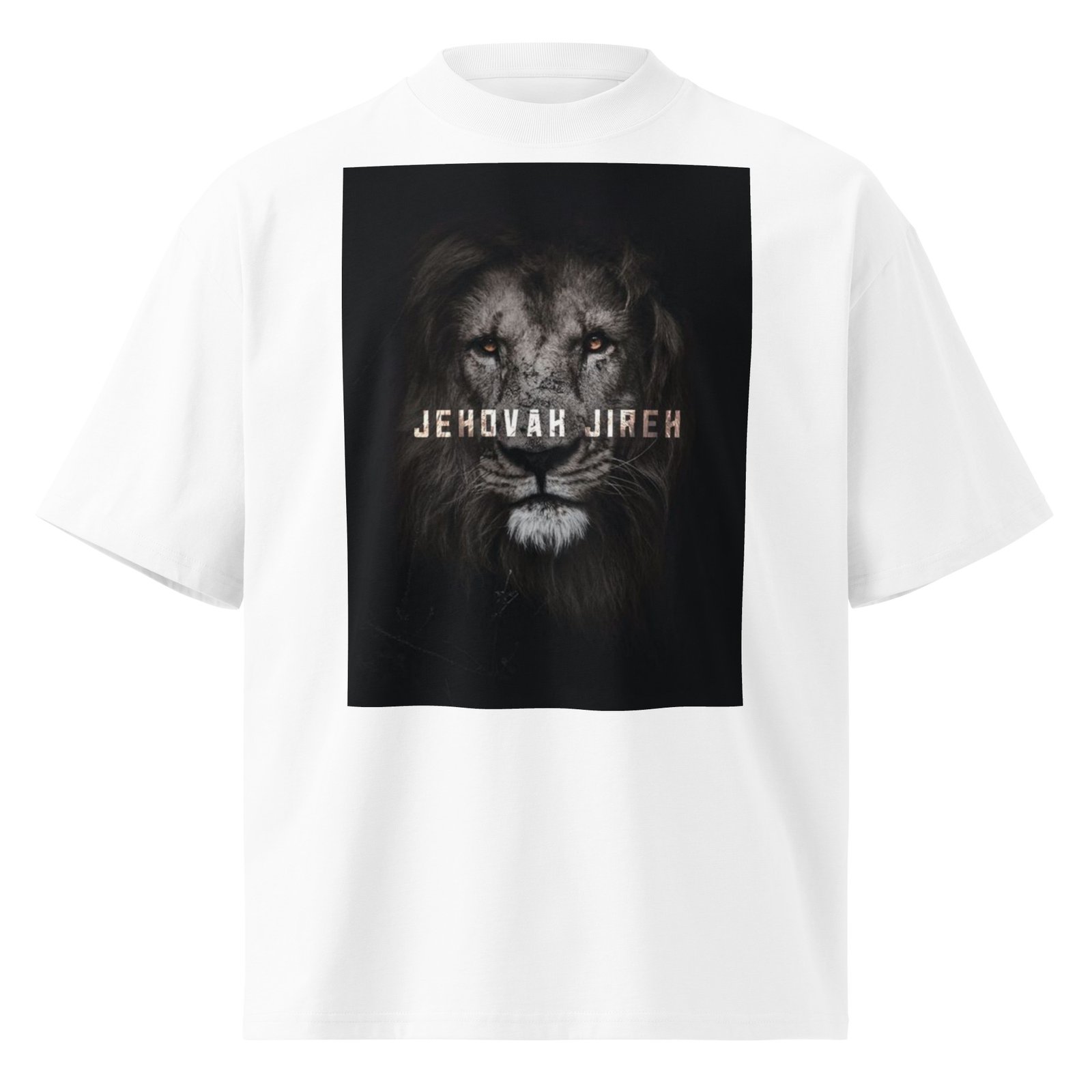 Unisex organic oversized high neck t-shirt - Image 9