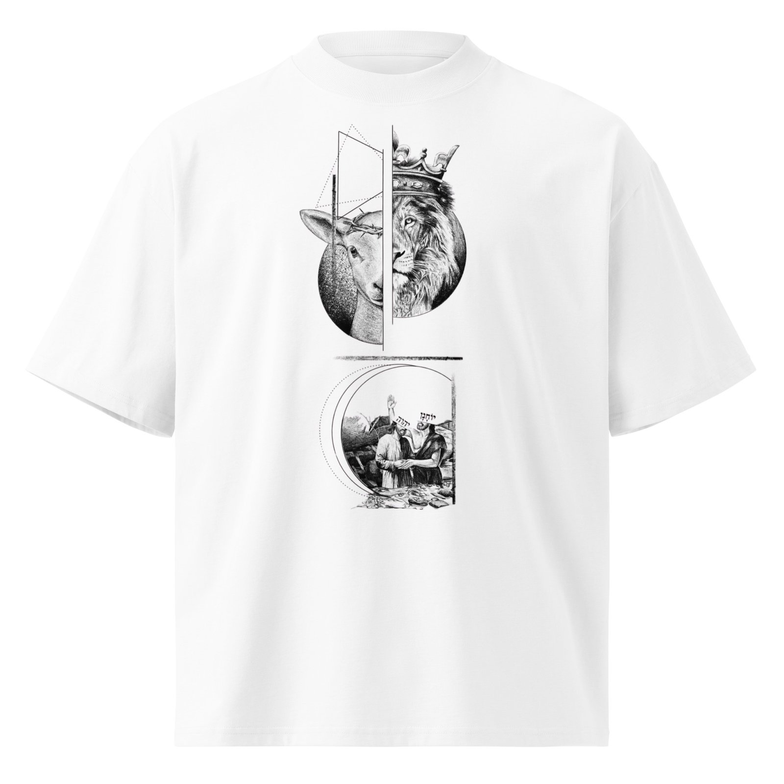 Unisex organic oversized high neck t-shirt - Image 9