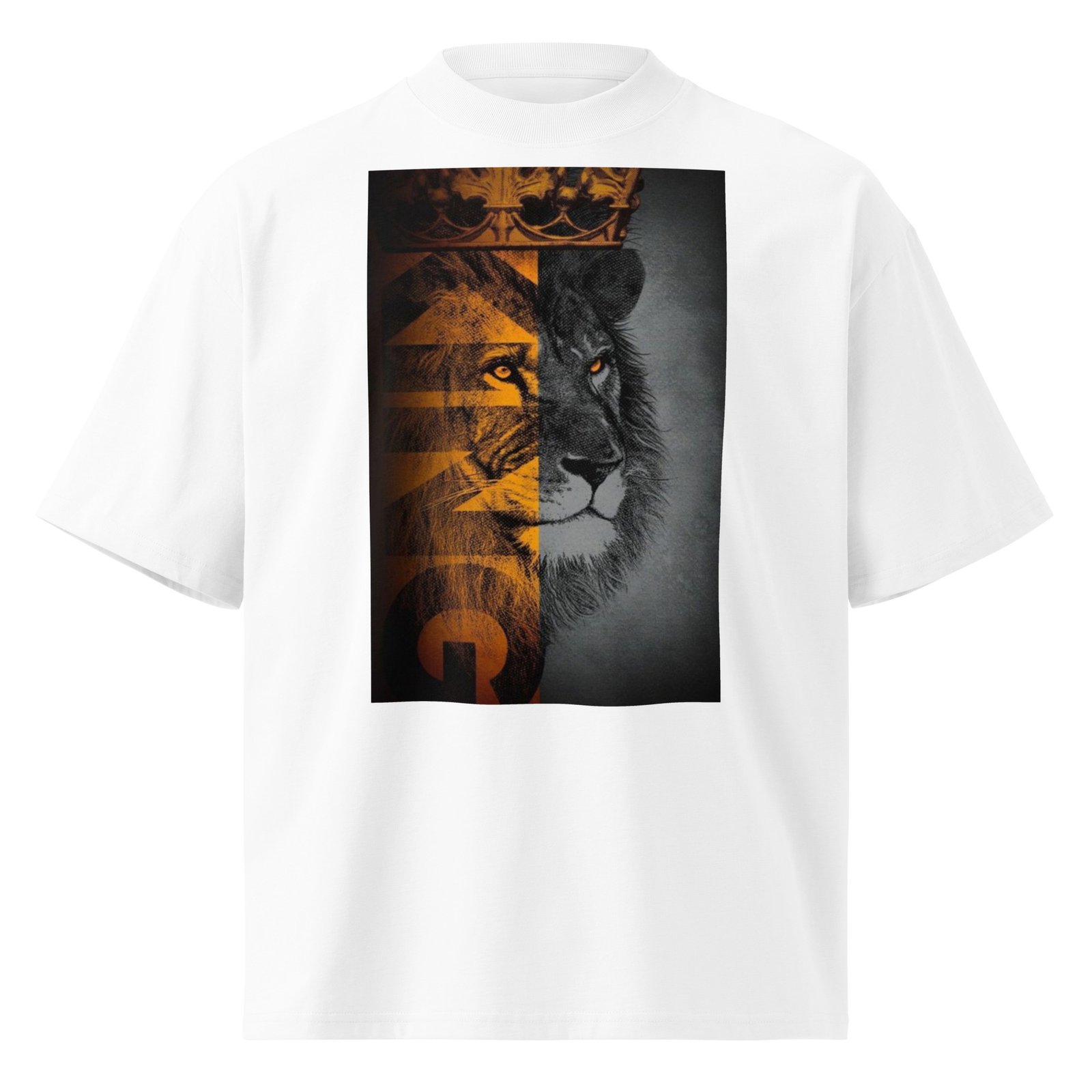 Unisex organic oversized high neck t-shirt - Image 9