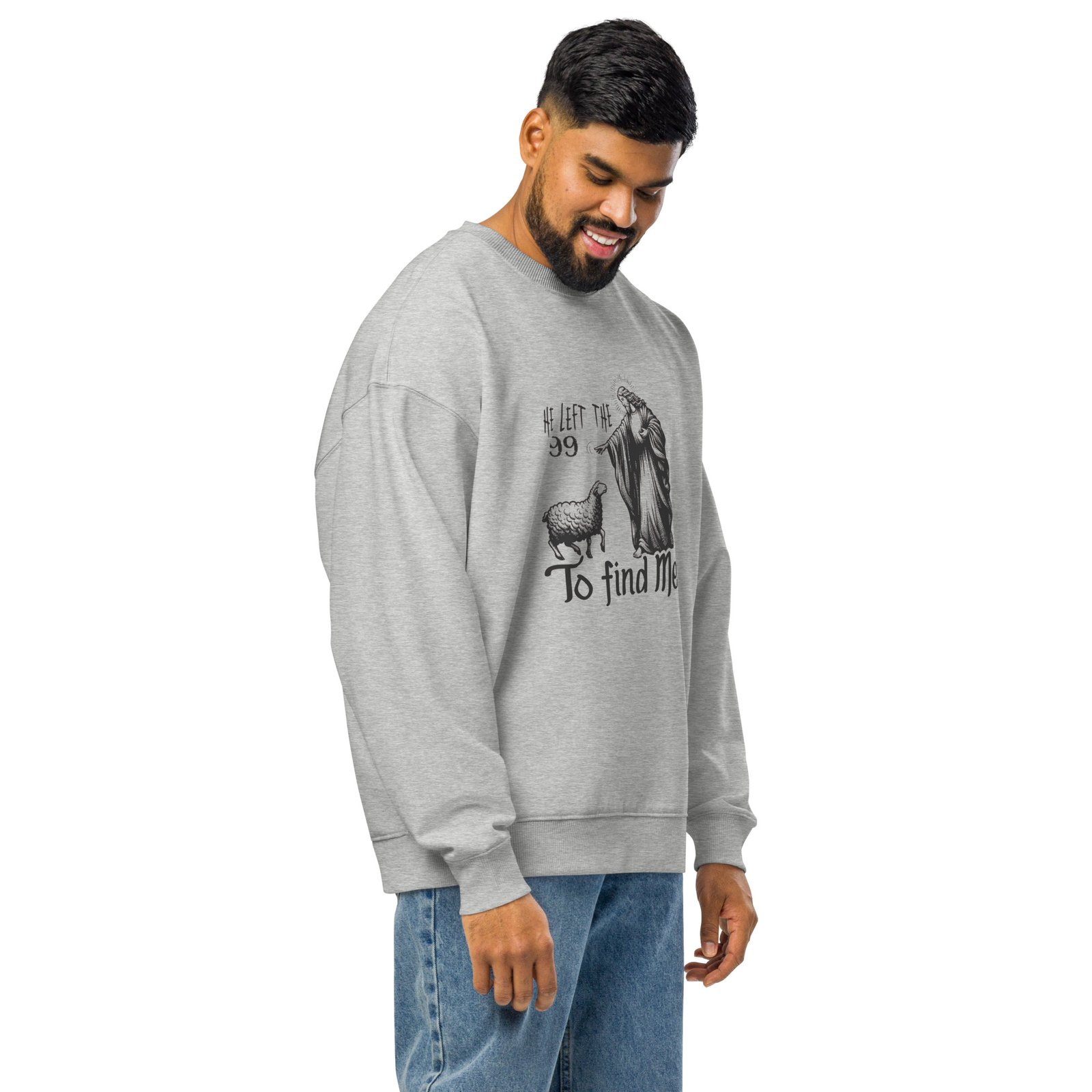 Unisex organic oversized sweatshirt - Image 3